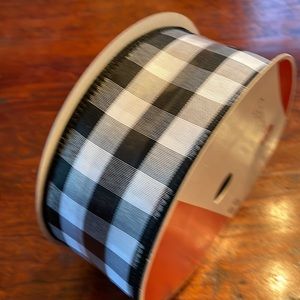 Gorgeous check wired ribbon 80 ft